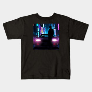 Skyline GTR anime style Kids T-Shirt